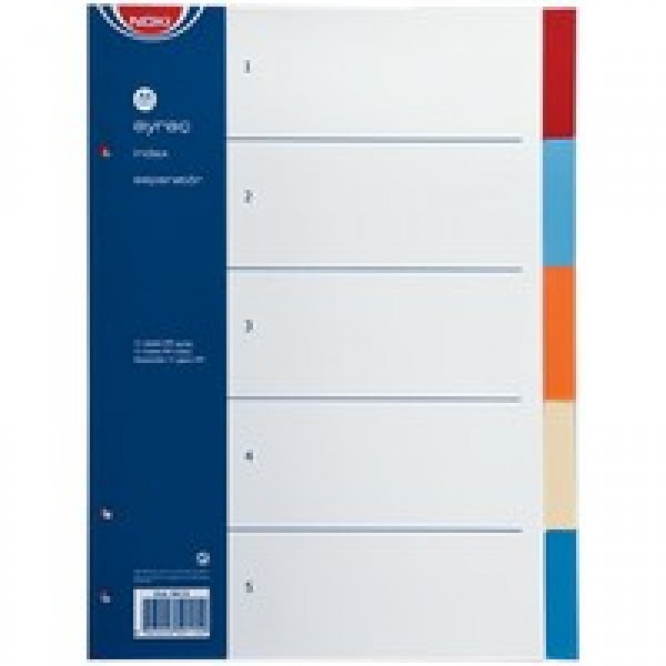 Noki Seperatör 5 Renkli Plastik A4