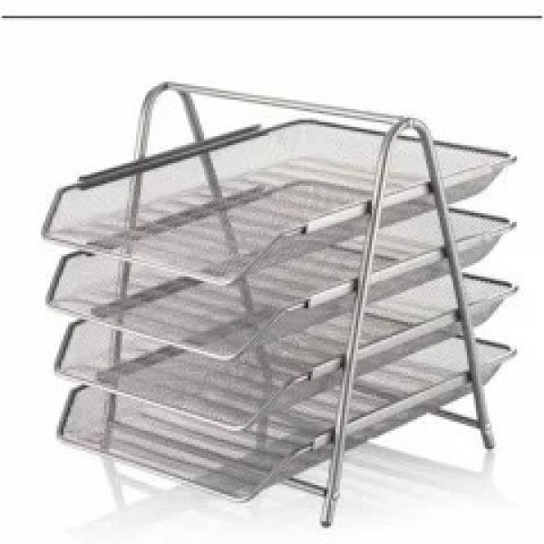 Cassa File Evrak Rafı Seti Dörtlü Gümüş 8934