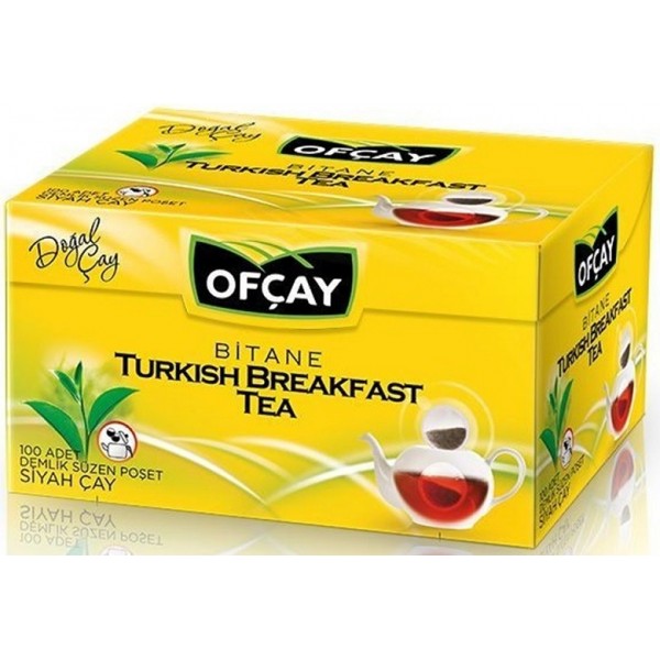 Ofçay Bitane Turkish Breakfast Tea Demlik  Poşet Çay 100'lü