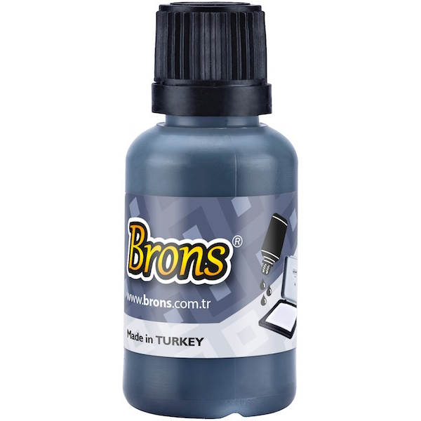 Brons Istampa Mürekkebi Yağlı 30 CC Siyah