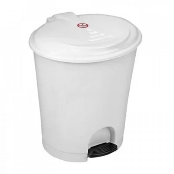 Ceyhanlar Pedallı Çöp Kovası 22 LT Beyaz