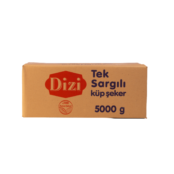Dizi Tek Sargılı Küp Şeker 5 Kg