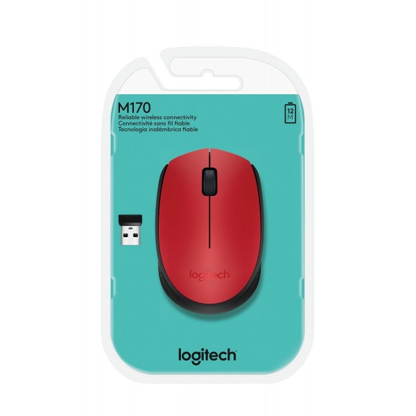 Logitech M171 Kablosuz Mouse Kırmızı