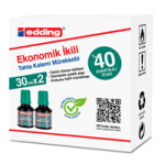 Edding Beyaz Tahta Mürekkebi Yeşil 30 ml 2'li