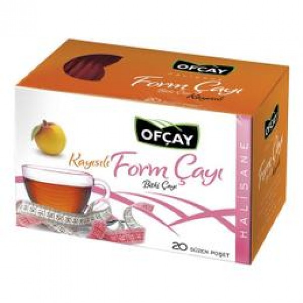 Ofçay Halisane Bardak Poşet Çay Form Çayı Kayısılı 2 G X 20 Adet