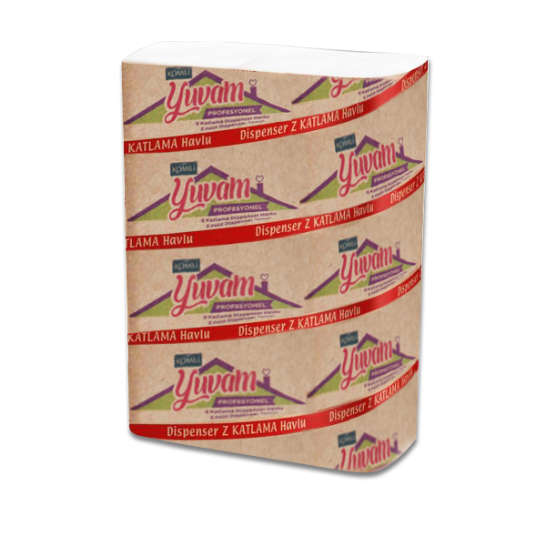 Komili Yuvam Profesyonel 150 Yaprak 12 Paket Z Katlı Havlu (20x24cm) 