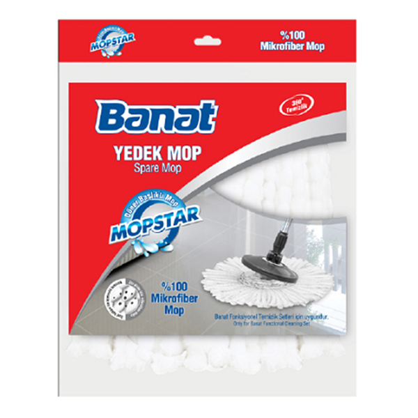 Banat Mopstar Mopi Yedek Mop Mikrofiber