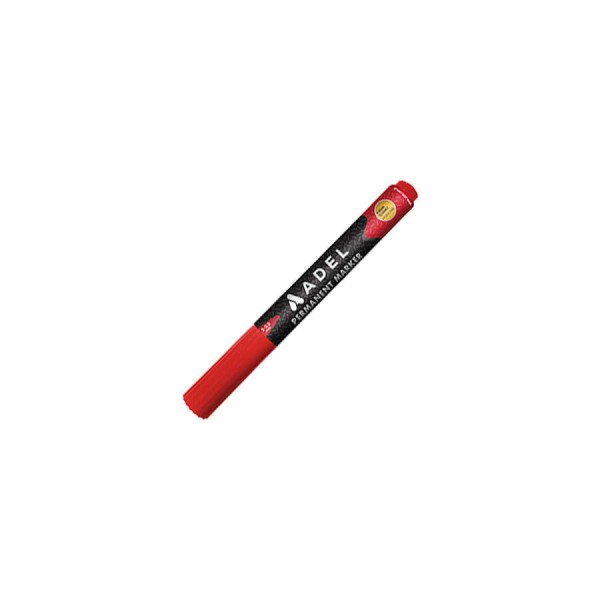 Adel Permanent Marker Yuvarlak Uçlu Kırmızı