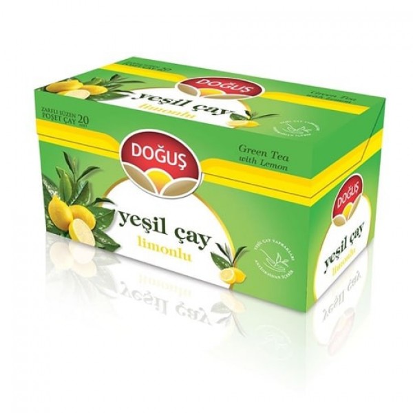 Doğuş Bardak Poşet Yeşil Çay Limonlu 20x1.75 Gr