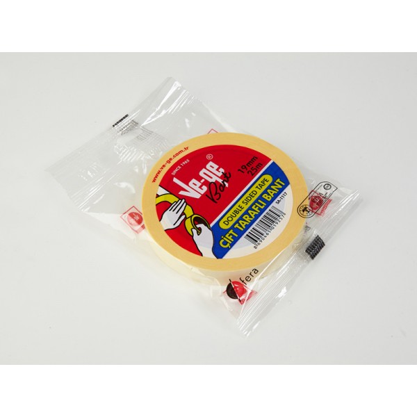 Vege Çift Taraflı Bant 19mm X 25m