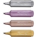 Faber Castell Fosforlu Kalem 4'lü Metalik Karışık Renkler
