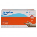 Dolphin Muayene Eldiveni Lateks Pudrasız 100 Adet Beyaz - Medium
