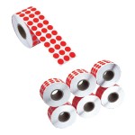 Tanex Nokta Etiketi 20 Mm Kırmızı 2500'lü