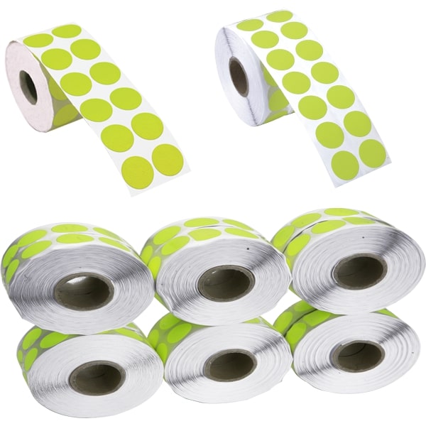 Tanex Nokta Etiketi 20 Mm Yeşil 2500'lü