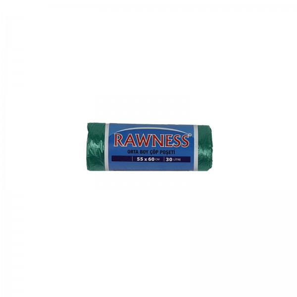 Rawness 55x60 Orta Boy Çöp Poşeti 150 GR Yeşil